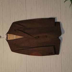 Vintage | Imperial by Haggar 100% Pure Wool Elbow Patch Suit Jacket | 38
